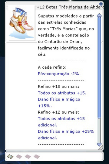 Botas Três Marias +12 - Carta Ahdara