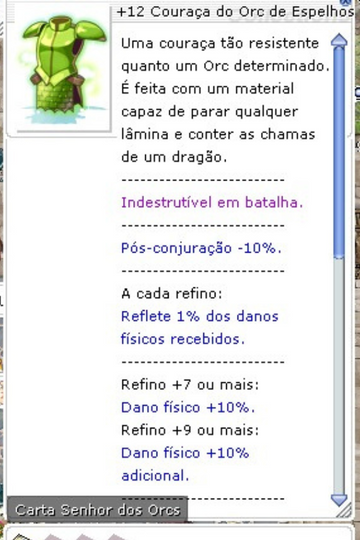 Couraça do Orc - Carta Senhor dos Orcs