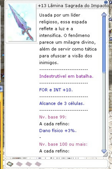 Lâmina Sagrada +13 - Carta Memória de Thanatos